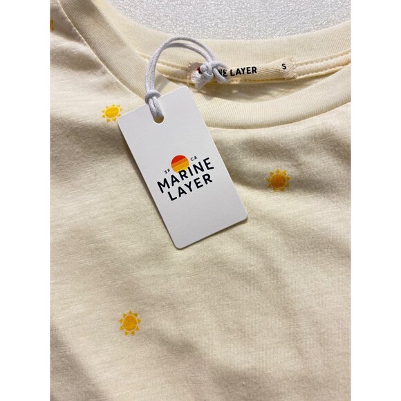 Marine Layer Swing Crew Sun Print Top Tee Small NWT - Picture 8 of 9